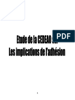 Etude D'impact Sur Les Implications de L'adhésion Du Maroc À La Cedeao