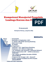 Materi Kompetensi Manajerial Pengelola LKP