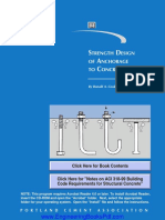 Strength Design of Anchorage To Concrete