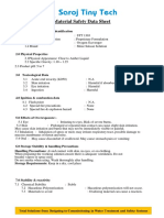 MSDS SSS 1303 Oxygen Scavenger