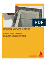 Metodo de Aplicación de Grouts 2016