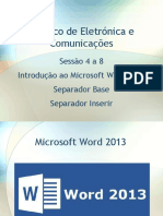 Apresentação - Word 2013