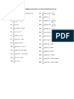 Tabla de Derivadas de Las Funciones Basicas