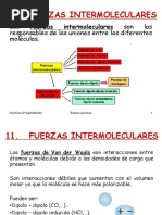 Fuerzas Intermoleculares