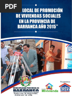 Libro Plan de Promoción de Vivienda Social - Provincia de Barranca 2015