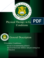 PT in Geriatric Conditions