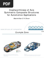 Crashworthiness of Axis Symmetric Composite Structures For Automotive Applications