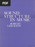 Sound Structure in Music