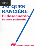 Ranciere Jacques - El Desacuerdo PDF