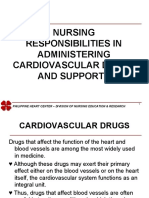 Nursing Responsibilities in Administering Cardiovascular Drugs