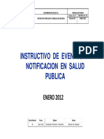 Instructivo Eventos de Notificacion Salud Publica