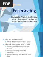 Forecasting: Process To The Future Using (Time Series Related or Other) Data We Have in Hand