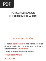 Polimeros Condensacion y Copolimeros