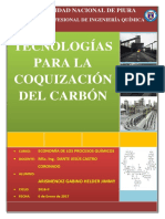 Tecnologías para Coquización Del Carbón