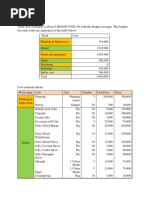 Cost and Procurement Planning