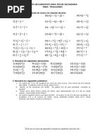 Ejercicios de Matematicas Secundaria