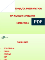 NORSOK QAQC Requirements