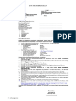 Format Permohonan Ijin Pemakaian Dan Pemanfaatan Air Permukaan