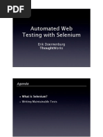 Automated Web Testing Using Selenium