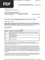 Reuse & Salvage Guidelines (Valve & Valve Spring Spec)