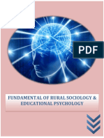 Fundamental of Rural Sociology Educational Psychology