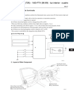 TOYOTA Avensis (T25) - 1AD-FTV - 2.0 D-4D-93Kw - (06-09) - Luz Interior y Cuadro - Nota Tecnica Or-Eng