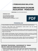 Kesan Pembangunan Ekonomi Zaman Penjajahan - Kependudukan