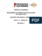 Mecanismos Alternativos de Solución de Conflictos