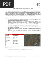 AWR Lloyd - Unagi Corporation (Japan) - 20 MW Solar Power Project