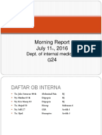 Morning Report - 12 Juli 2016