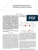 A Novel Neighbourhood Approach For Wormhole Detection in Ad Hoc Networks