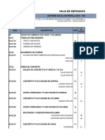 Metrado Pase Tuberia Vigas Columnas