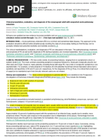 Clinical Presentation, Evaluation, and Diagnosis of The Nonpregnant Adult With Suspected Acute Pulmonary Embolism - UpToDate