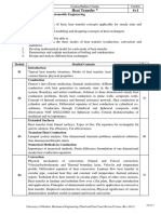 MEC505 Heat Transfer 4+1: Common With Automobile Engineering Objectives