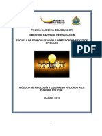 Axiologia y Liderazgo Aplicado A La Funciã"n Policial