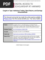 Caught On Tape Institutional Trading, Stock Returns