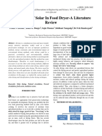 Application of Solar in Food Dryer-A Literature Review