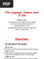 Film Language: Camera Work in Film