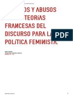 TeoríaFrancesa Feminismo - Fraser