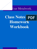 First Year Metalwork.: Class Notes and Homework Workbook