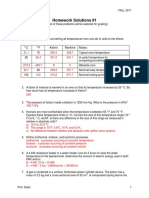 Homework Solutions #1: C F Kelvin Rankine Notes