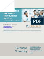 Pharmaceutical Sales Force Effectiveness Metrics:: Are You Measuring The Wrong Things?