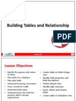 Lecture 3 Building Tables and Relationship in MS Access 2013