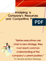 Analyzing A Company's Resources and Competitive Position