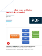 Civil La Propiedad y Sus Atributos Desde El Derecho Civil LEGIS