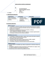 Planificación de Sesión de Aprendizaje