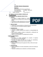 Informe Técnico Pedagógico