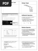 Chapter 2 (B) - Data Type and Operators