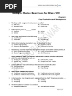 MCQ For Class-Viii - Science - A