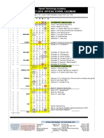 2017-2018 School Calendar